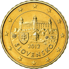 Slovakia, 10 Euro Cent, 2012, BU, MS(65-70), Brass, KM:98