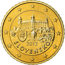 Slovakia, 50 Euro Cent, 2012, BU, MS(65-70), Brass, KM:100