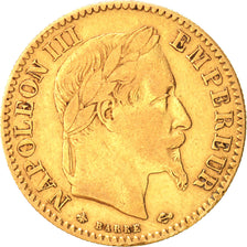France, Napoleon III, Napoléon III, 10 Francs, 1865, Paris, VF(30-35), Gold,...