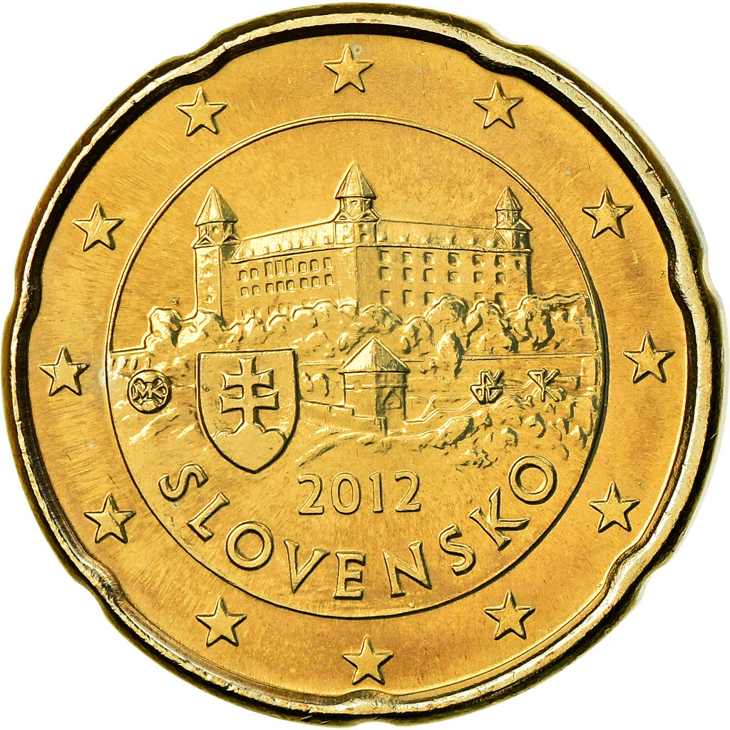Slowakei, 20 Euro Cent, 2012, BU, STGL, Messing, KM:99