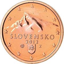 Slovakia, 2 Euro Cent, 2012, BU, MS(65-70), Copper Plated Steel, KM:96