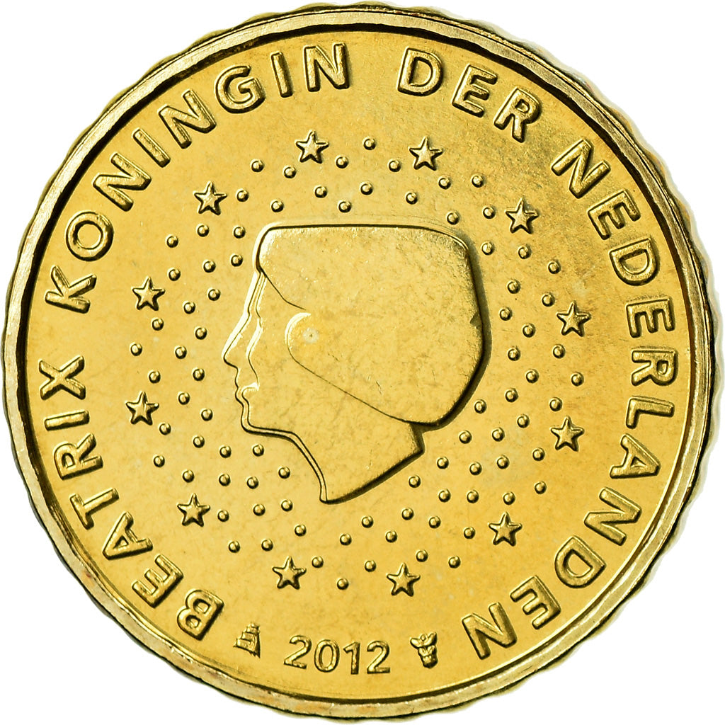 Niederlande, 10 Euro Cent, 2012, BU, STGL, Messing, KM:268