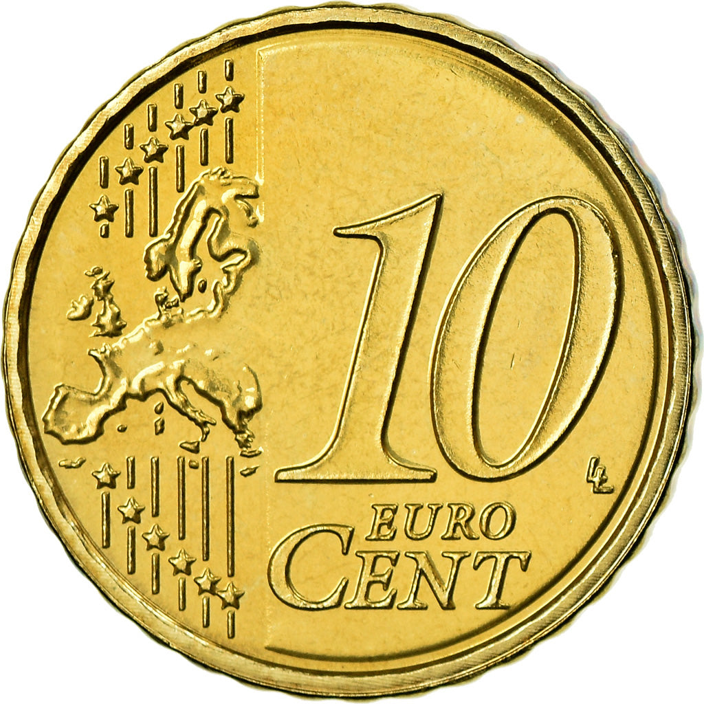 Niederlande, 10 Euro Cent, 2012, BU, STGL, Messing, KM:268