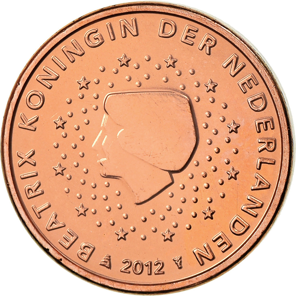 Netherlands, Euro Cent, 2012, BU, MS(65-70), Copper Plated Steel, KM:234