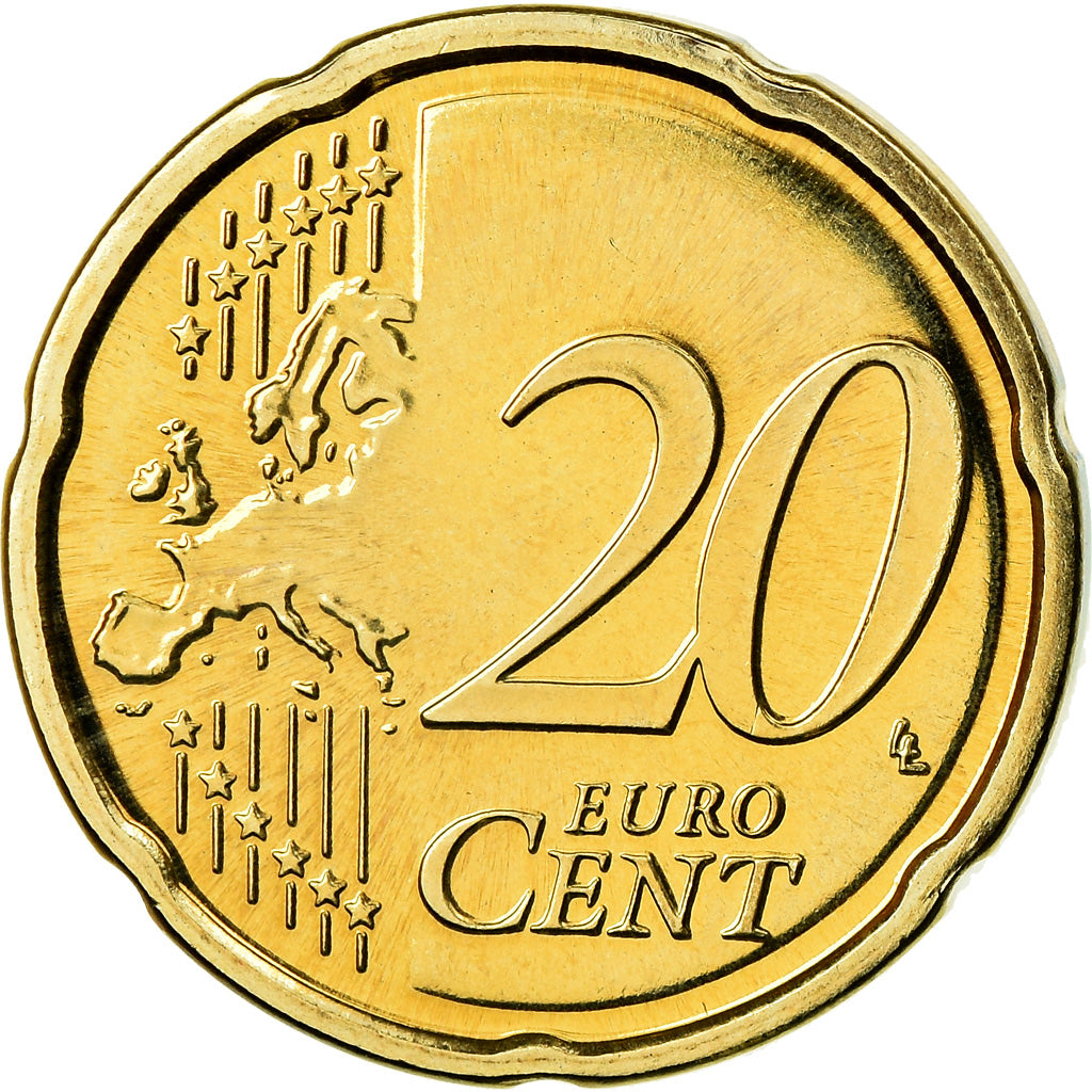Portugal, 20 Euro Cent, 2012, BU, MS(65-70), Brass, KM:764