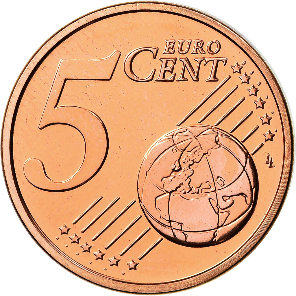 Portugal, 5 Euro Cent, 2012, BU, MS(65-70), Copper Plated Steel, KM:742