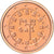 Portugal, 2 Euro Cent, 2012, BU, STGL, Copper Plated Steel, KM:741