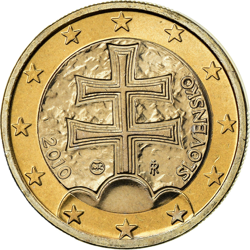 Slovakia, Euro, 2010, BU, MS(65-70), Bi-Metallic, KM:101