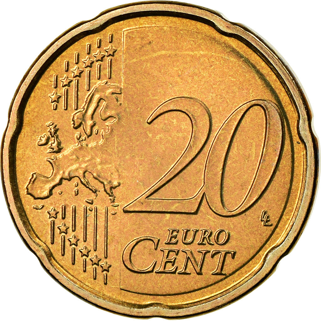 Slovakia, 20 Euro Cent, 2010, BU, MS(65-70), Brass, KM:99