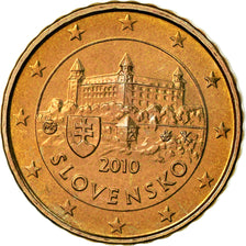 Slovakia, 10 Euro Cent, 2010, BU, MS(65-70), Brass, KM:98