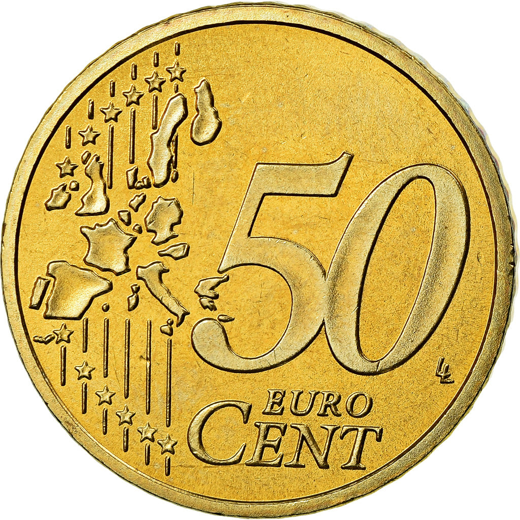 Bundesrepublik Deutschland, 50 Euro Cent, 2003, BU, STGL, Messing, KM:212
