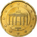 GERMANY - FEDERAL REPUBLIC, 20 Euro Cent, 2003, BU, MS(65-70), Brass, KM:211
