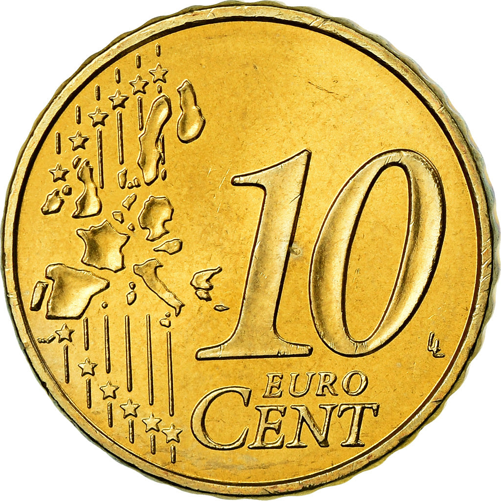 Frankrijk, 10 Euro Cent, 2003, BU, FDC, Tin, Gadoury:4a, KM:1285