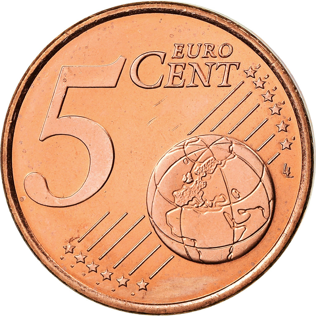 Francia, 5 Euro Cent, 2003, BU, FDC, Acciaio placcato rame, KM:1284
