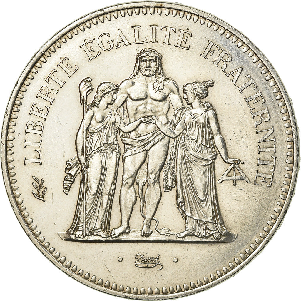 Münze, Frankreich, Hercule, 50 Francs, 1974, Paris, FDC, STGL, Silber