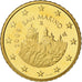 San Marino, 50 Euro Cent, 2009, BE, MS(65-70), Brass, KM:484