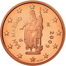 San Marino, 2 Euro Cent, 2009, BE, FDC, Acciaio placcato rame, KM:441