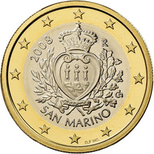San Marino, Euro, 2008, BE, MS(65-70), Bi-Metallic, KM:485