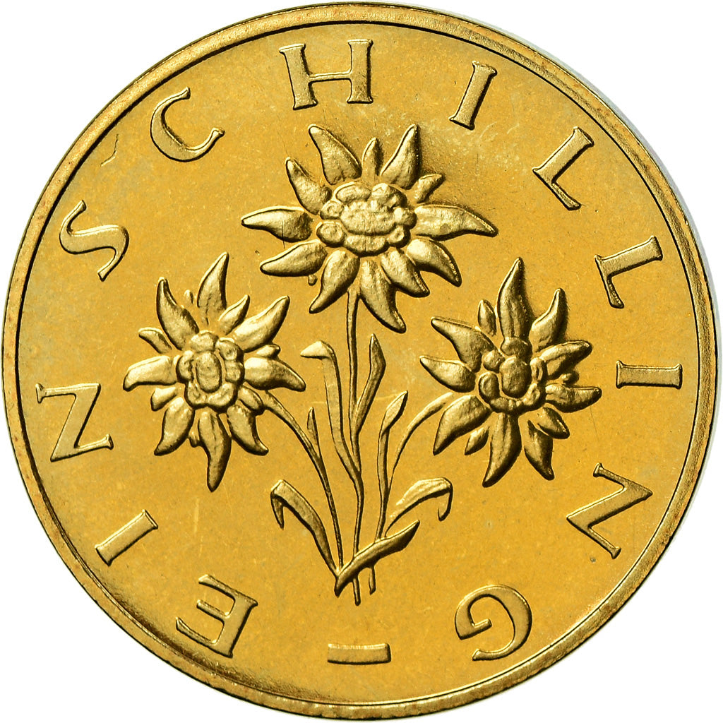 Austria, Schilling, 1987, BE, MS(65-70), Aluminum-Bronze, KM:2886