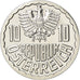 Coin, Austria, 10 Groschen, 1987, Vienna, BE, MS(65-70), Aluminum, KM:2878