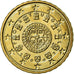 Portugal, 10 Euro Cent, 2007, MS(63), Brass, KM:743