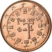 Portugal, 5 Euro Cent, 2003, MS(63), Copper Plated Steel, KM:742
