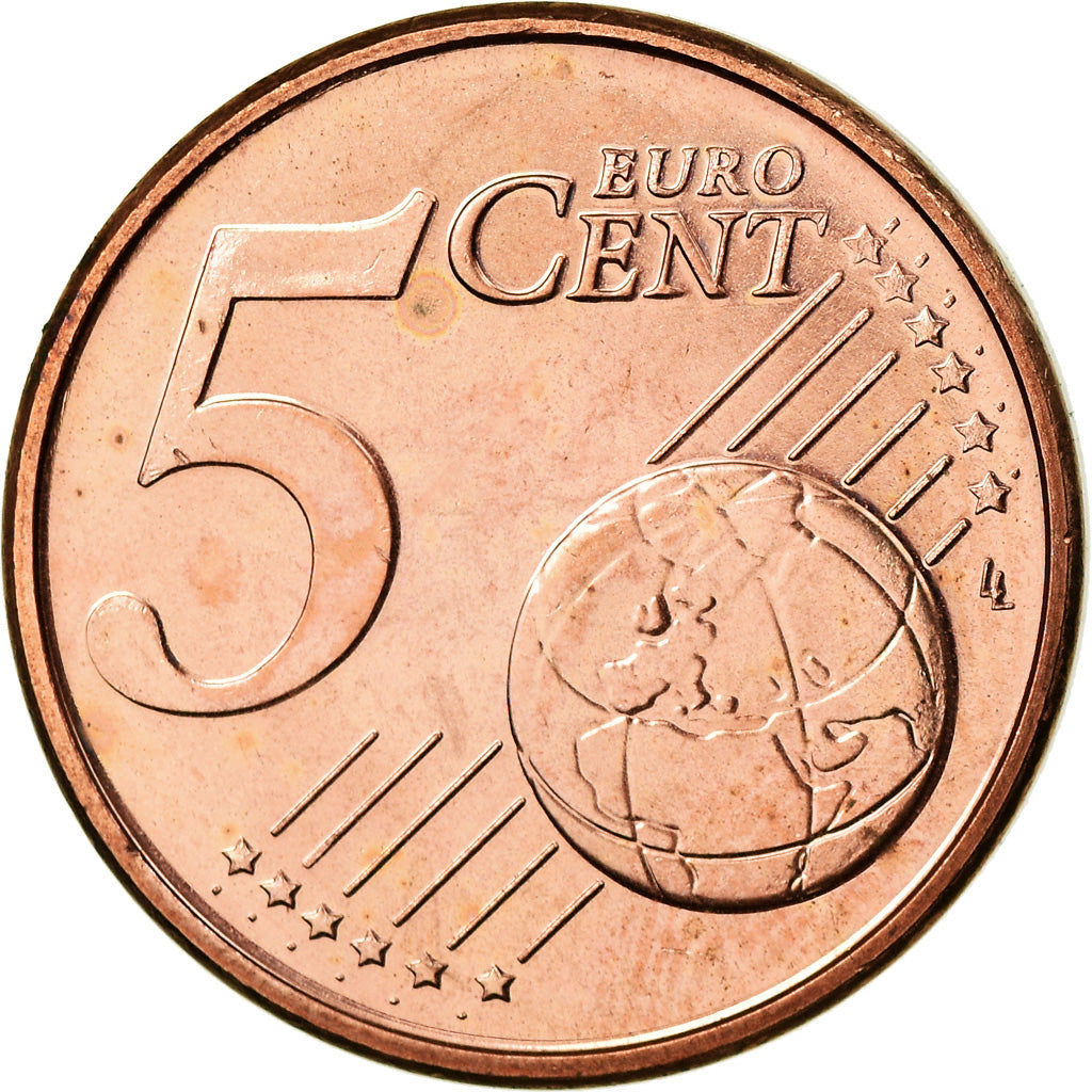 Portugal, 5 Euro Cent, 2003, MS(63), Copper Plated Steel, KM:742
