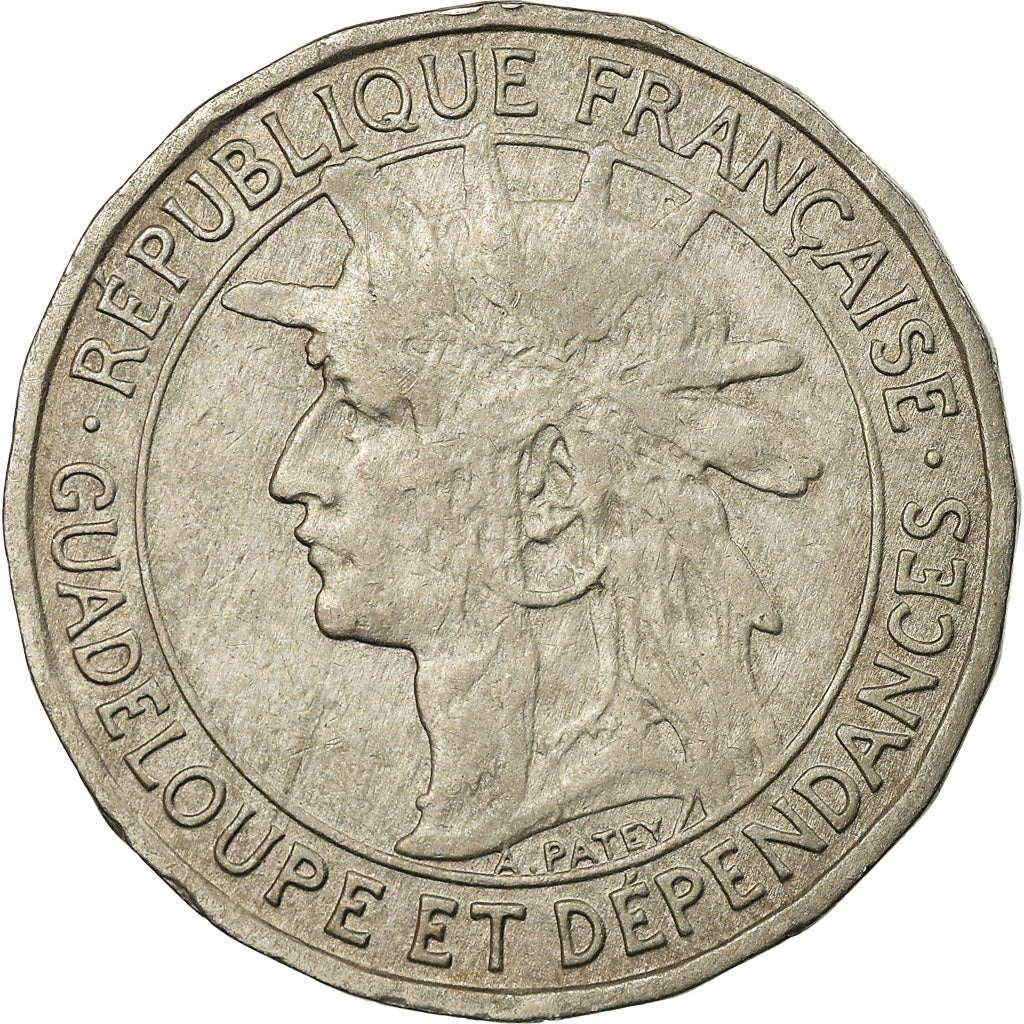 Coin, Guadeloupe, Franc, 1903, EF(40-45), Copper-nickel, KM:46