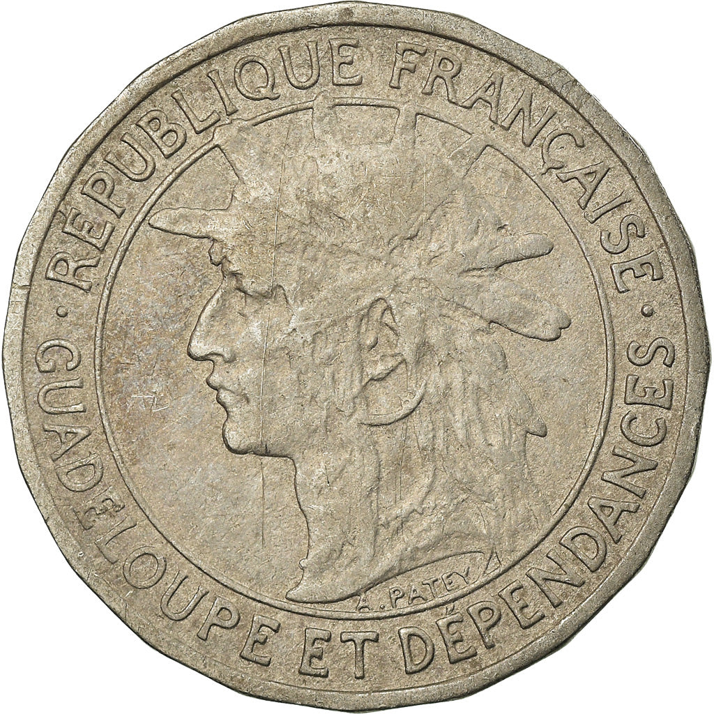 Coin, Guadeloupe, Franc, 1903, EF(40-45), Copper-nickel, KM:46