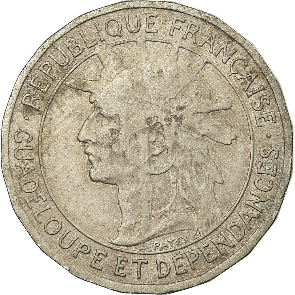 Coin, Guadeloupe, Franc, 1903, EF(40-45), Copper-nickel, KM:46