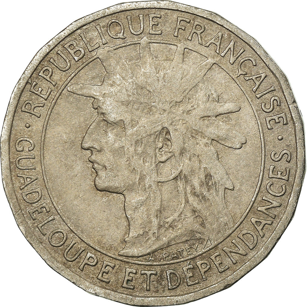Moneda, Guadalupe, Franc, 1903, BC+, Cobre - níquel, KM:46