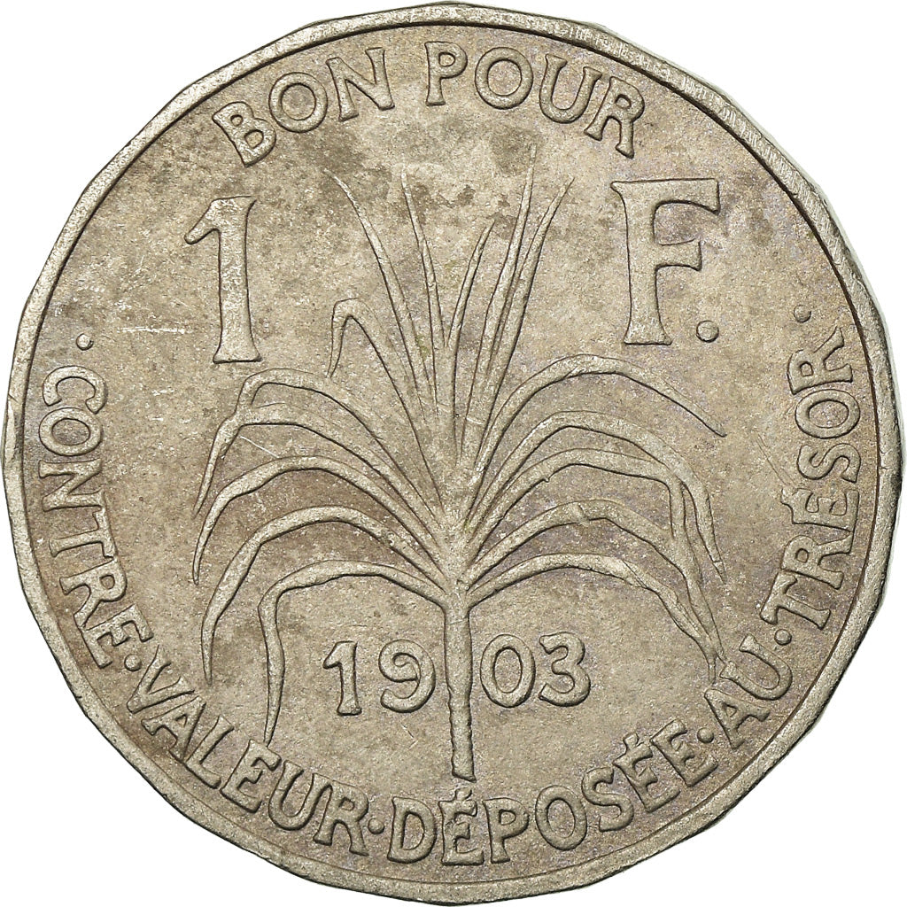 Moneda, Guadalupe, Franc, 1903, BC+, Cobre - níquel, KM:46