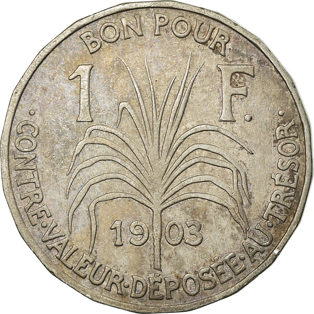 Monnaie, Guadeloupe, Franc, 1903, TB+, Copper-nickel, KM:46