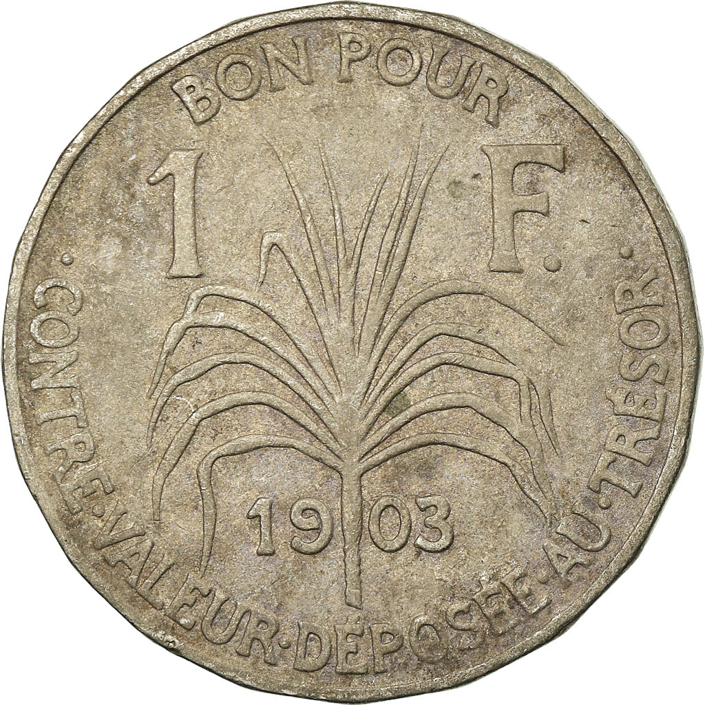 Coin, Guadeloupe, Franc, 1903, VF(20-25), Copper-nickel, KM:46