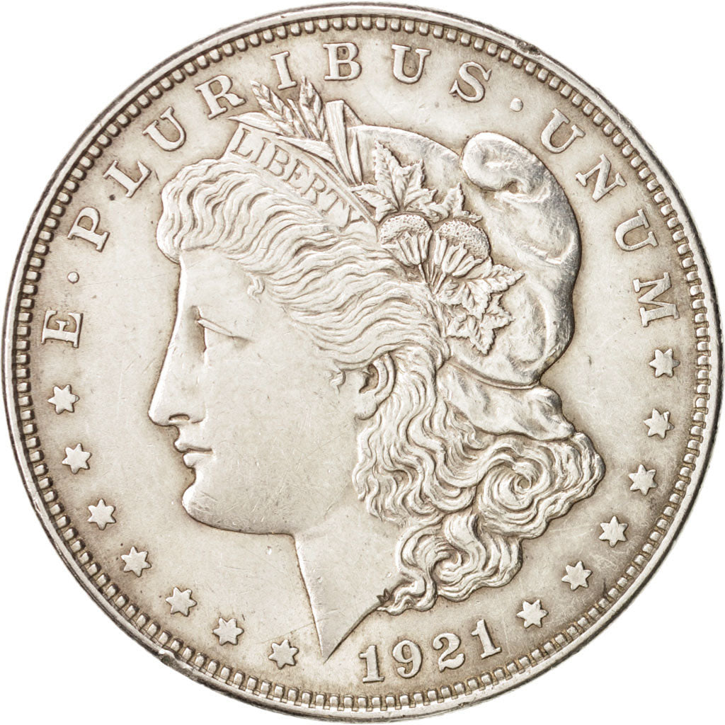 United States, Morgan Dollar, Dollar, 1921, U.S. Mint, Philadelphia, AU(50-53...