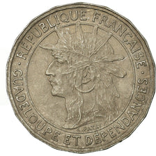 Coin, Guadeloupe, 50 Centimes, 1921, VF(30-35), Copper-nickel, KM:45