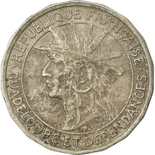 Coin, Guadeloupe, 50 Centimes, 1921, VF(30-35), Copper-nickel, KM:45