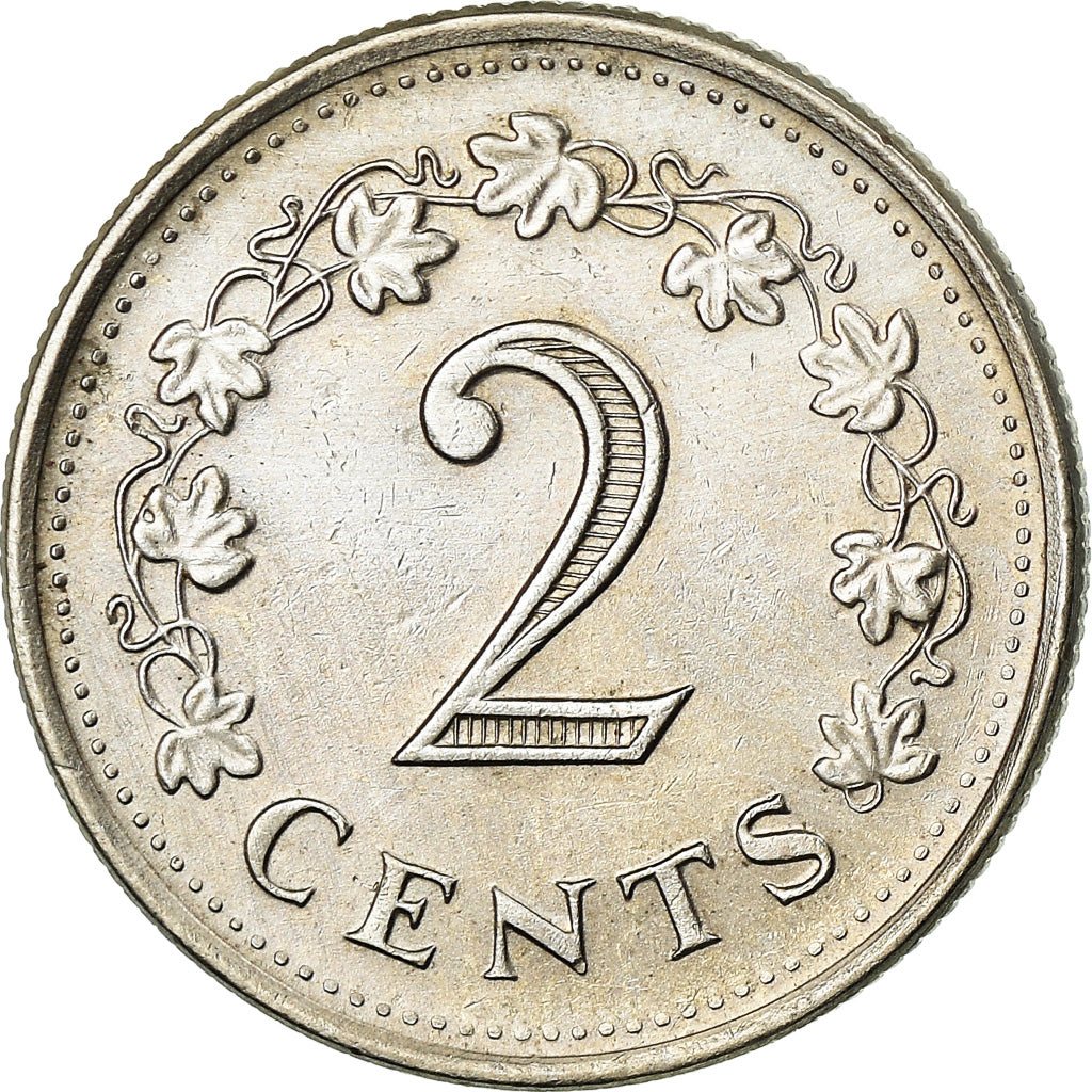 Munten, Malta, 2 Cents, 1982, ZF, Copper-nickel, KM:58