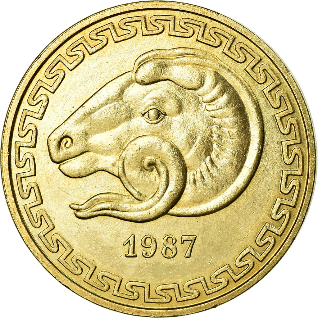 Coin, Algeria, 20 Centimes, 1987, Paris, EF(40-45), Aluminum-Bronze, KM:118