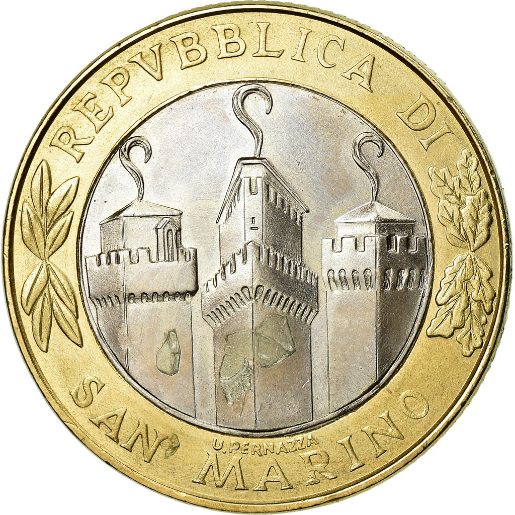 Münze, San Marino, 1000 Lire, 2001, Rome, SS, Bi-Metallic, KM:430