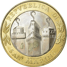 Münze, San Marino, 1000 Lire, 2001, Rome, SS, Bi-Metallic, KM:430