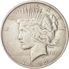 United States, Peace Dollar, Dollar, 1922, U.S. Mint, Denver, EF(40-45), Silv...