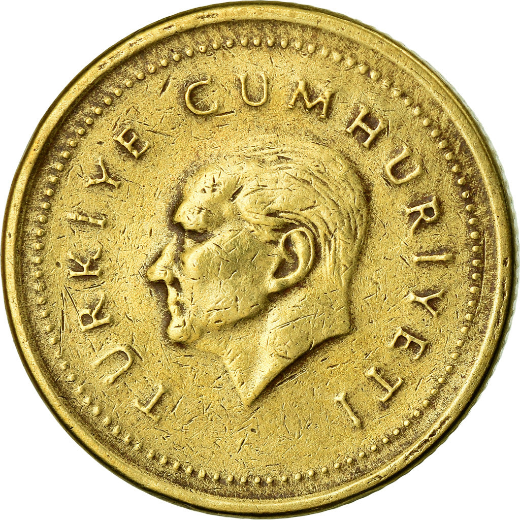 Moneta, Turcja, 5000 Lira, 1995, AU(55-58), Mosiądz, KM:1029.1