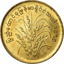 Coin, Myanmar, 50 Pyas, 1975, EF(40-45), Brass, KM:46