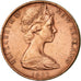 Moneta, Nuova Zelanda, Elizabeth II, 2 Cents, 1982, BB, Bronzo, KM:32.1