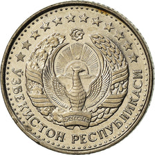 Coin, Uzbekistan, 10 Tiyin, 1994, EF(40-45), Nickel Clad Steel, KM:4.2