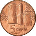 Monnaie, Azerbaïdjan, 5 Qapik, Undated (2006), SUP, Copper Plated Steel, KM:41