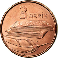 Coin, Azerbaijan, 3 Qapik, Undated (2006), AU(55-58), Copper Plated Steel, KM:40
