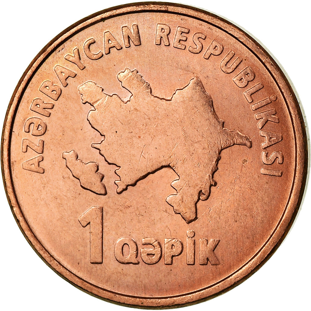 Monnaie, Azerbaïdjan, Qapik, Undated (2006), SUP, Copper Plated Steel, KM:39
