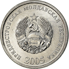 Coin, Transnistria, 5 Kopeek, 2005, AU(55-58), Aluminum, KM:50